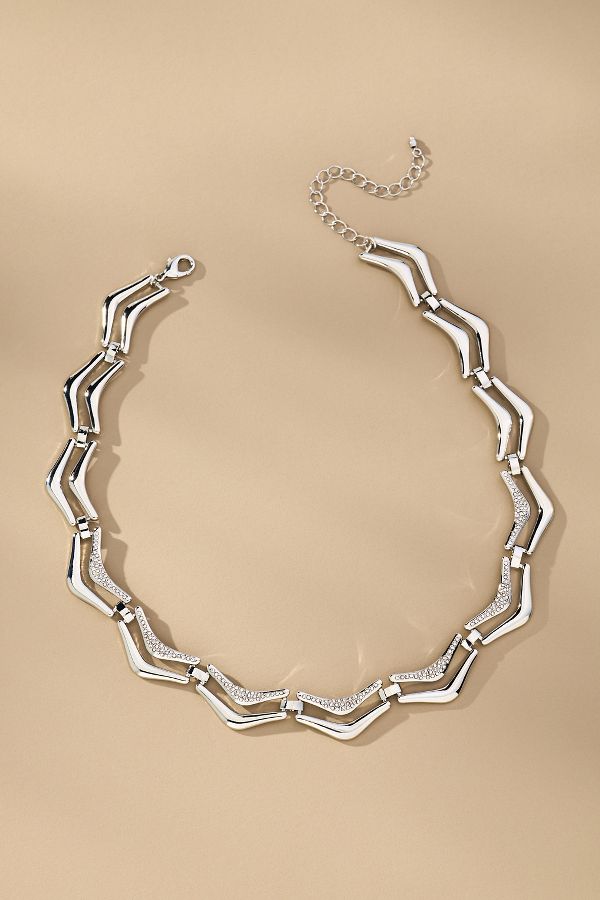 Slide View: 1: Zigzag Necklace