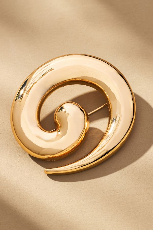 Slide View: 1: Spiral Brooch