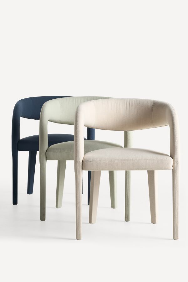 Slide View: 1: Hagen Performance Linen Dining Chair