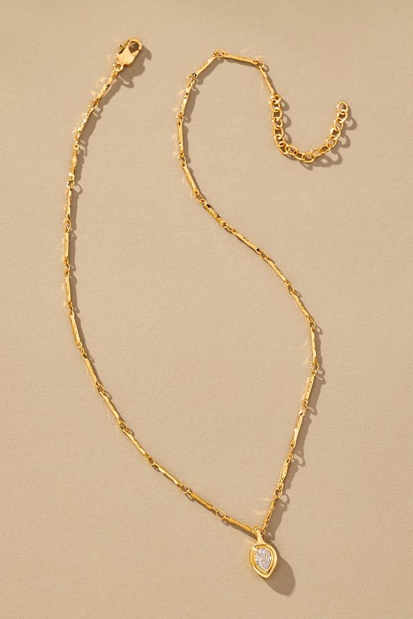 Slide View: 1: Luv Aj Bezel Link Necklace