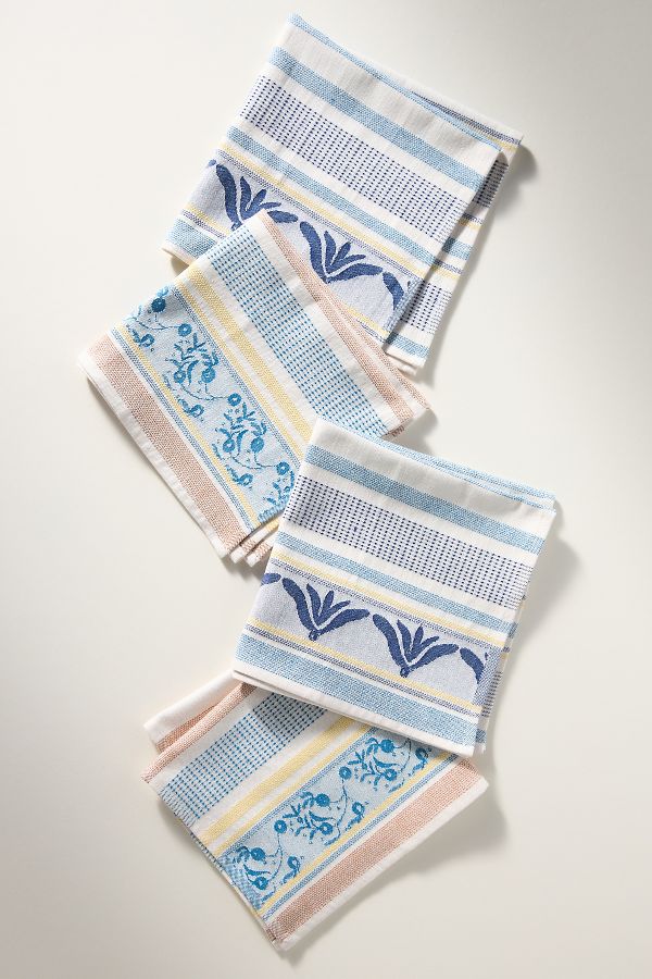 Vista diapositiva: 1: The Mediterranean Dish Jacquard Napkins, Set of 4