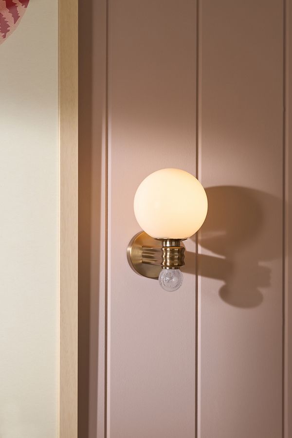 Slide View: 1: Harper Brass Single Sconce