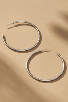 Thin Open Hoop Earrings