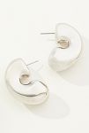 Thumbnail View 1: Thick C-Shape Hoop Earrings