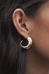 Thumbnail View 1: Bean Huggie Hoop Earrings