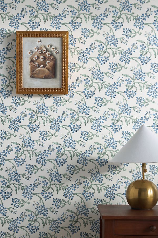 Slide View: 1: Furbish x Mitchell Black Sanibel Wallpaper