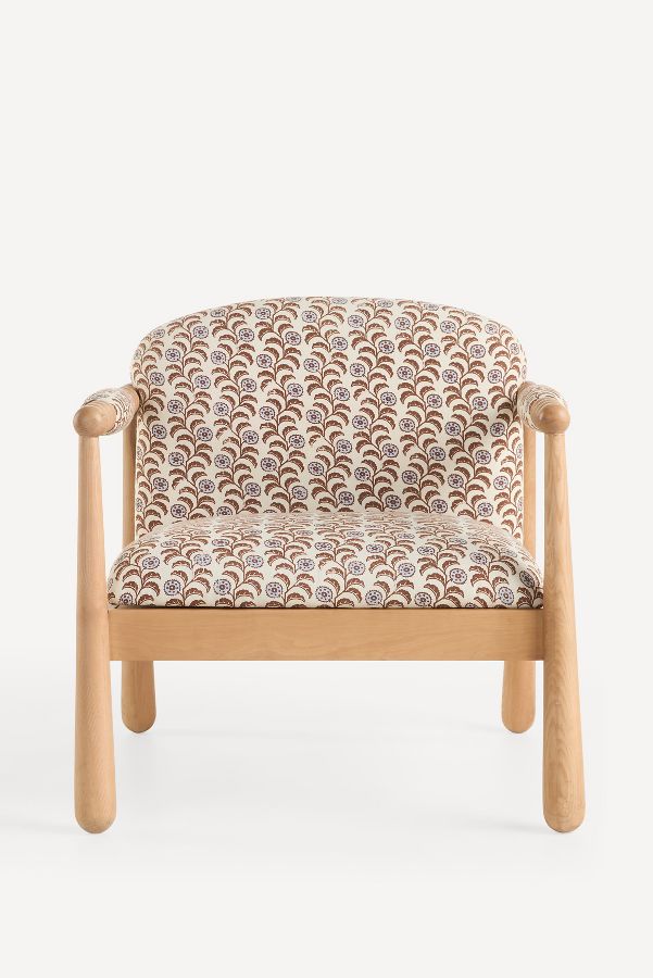 Slide View: 2: Pippa Leora Block Print Accent Chair