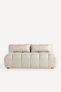 Slide View: 1: Kora Tufted Irena Print Armless Sofa