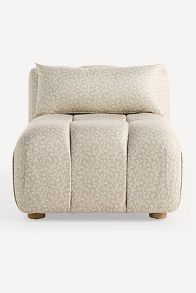 Slide View: 1: Kora Tufted Irena Print Armless Chair