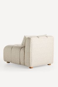 Slide View: 4: Kora Tufted Irena Print Armless Chair