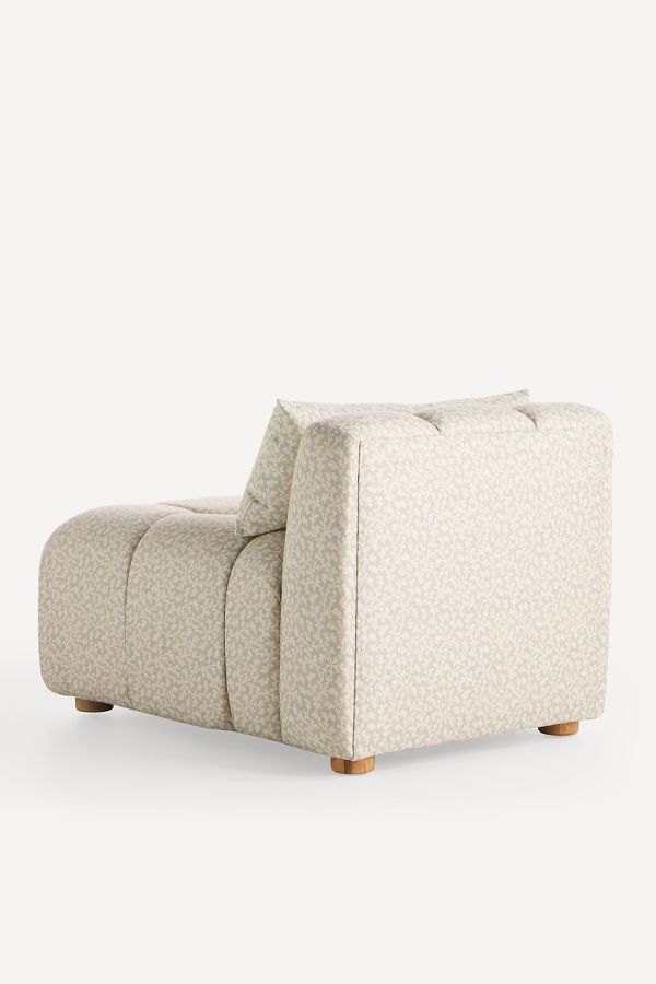 Slide View: 4: Kora Tufted Irena Print Armless Chair