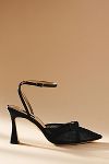 Thumbnail View 1: Badgley Mischka Josie Satin Lace Pointed-Toe Heels