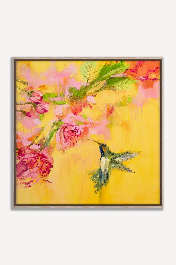 Slide View: 1: Hummingbird Wall Art