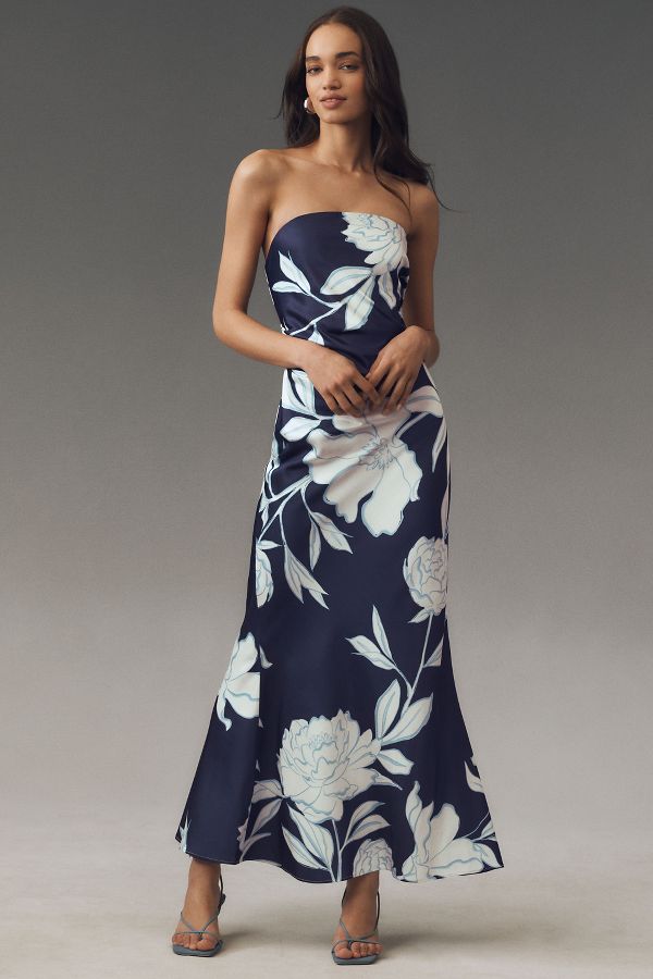 Slide View: 1: Significant Other Lucile Strapless Fit & Flare Maxi Dress