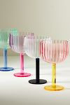 Thumbnail View 1: Raquel Scallop Acrylic Wine Glasses, Set of 4