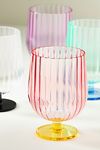 Thumbnail View 2: Raquel Scallop Acrylic Goblet Wine Glasses, Set of 4