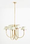 Thumbnail View 1: Lee Shaded Brass Chandelier