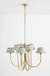 Thumbnail View 1: Lee Shaded Brass Chandelier