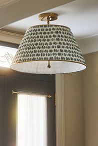 Slide View: 1: Lee Brass Semi-Flush Mount Pendant