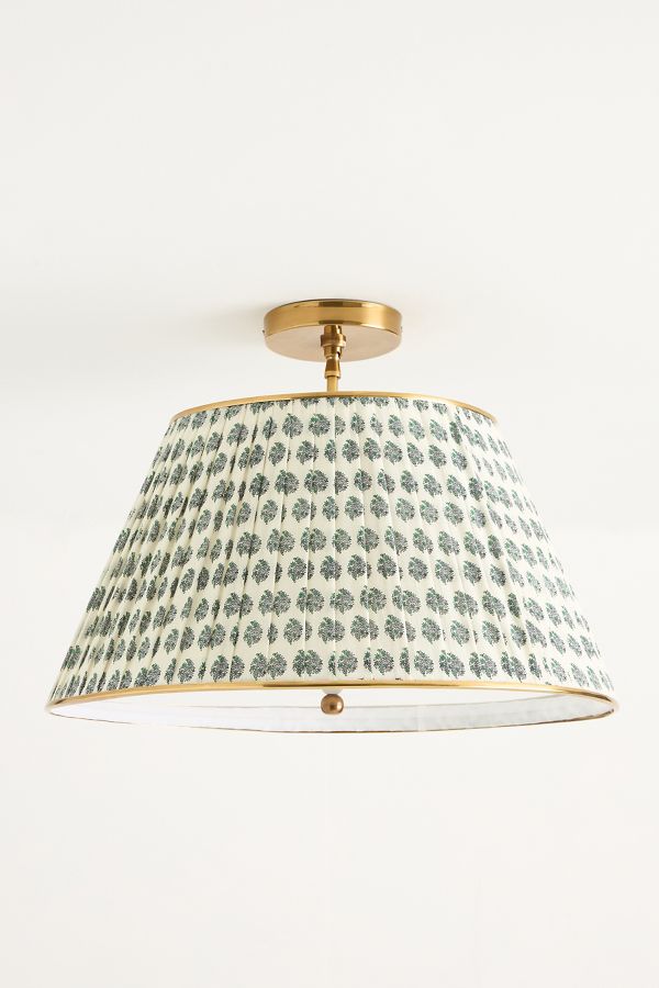 Slide View: 3: Lee Brass Semi-Flush Mount Pendant