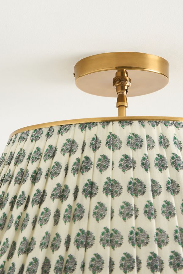 Slide View: 5: Lee Brass Semi-Flush Mount Pendant