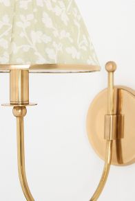 Slide View: 3: Lee Shaded Brass Sconce