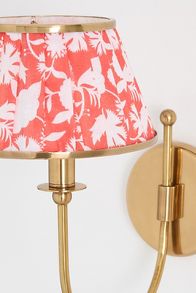 Slide View: 6: Lee Shaded Brass Sconce