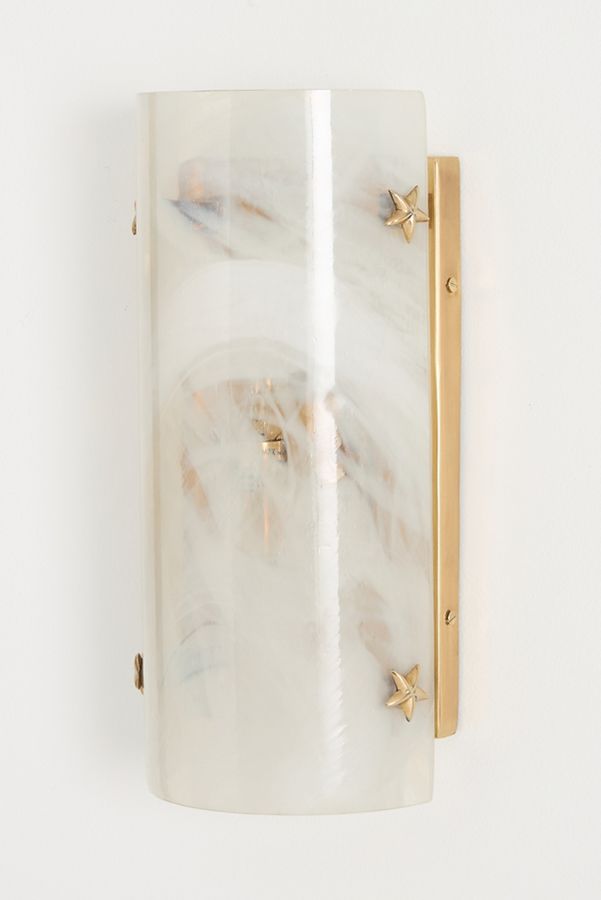 Slide View: 3: Stella Brass Star Sconce