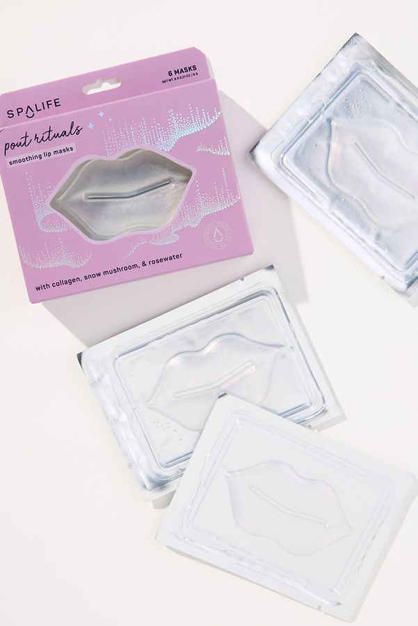 Slide View: 1: SpaLife Pout Rituals Smoothing Hydrogel Lip Mask Set