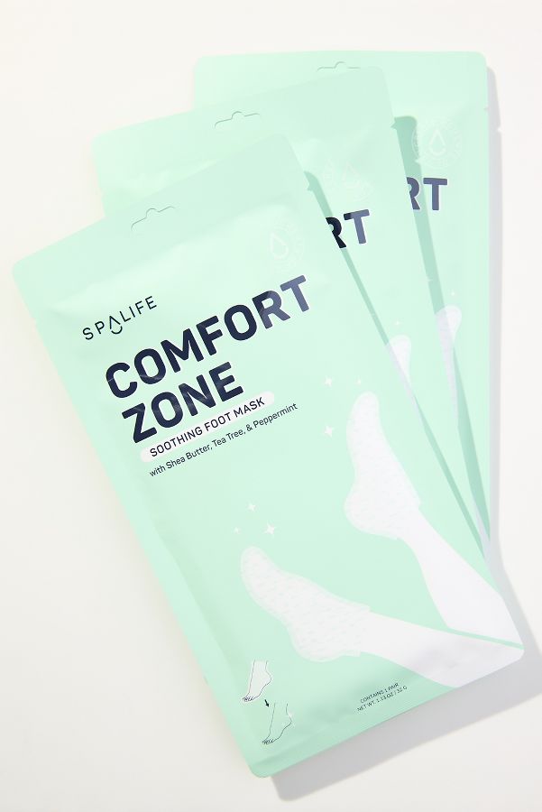 Slide View: 1: SpaLife Comfort Zone Soothing Foot Masks