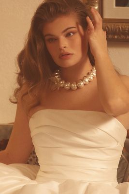 Lele Sadoughi Oleander Graduated Pearl Necklace