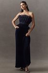 Thumbnail View 1: L'IDÉE Masquerade Pleated Strapless Maxi Dress