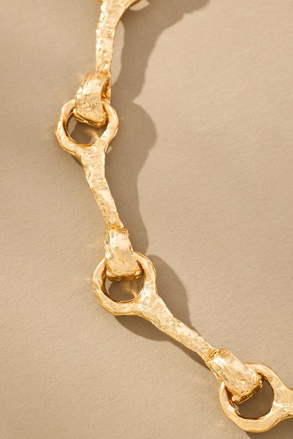 Slide View: 4: Horsebit Chain Necklace