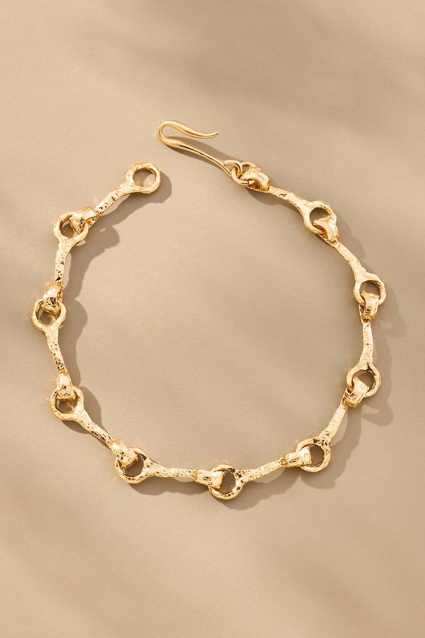 Slide View: 3: Horsebit Chain Necklace