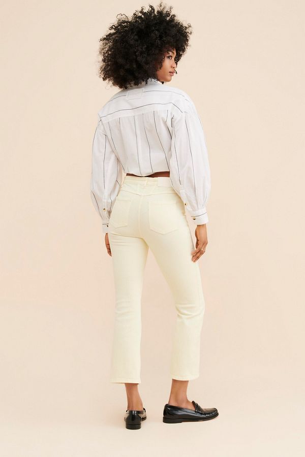 Slide View: 2: Closed Hi-Sun Crop Flare Jeans