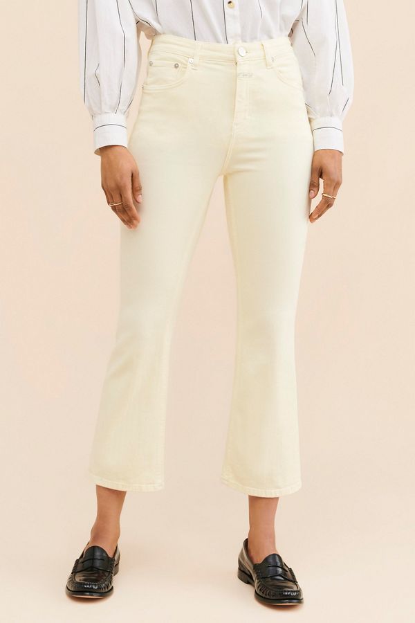 Slide View: 3: Closed Hi-Sun Crop Flare Jeans