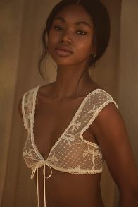 Slide View: 1: Kilo Brava Bow Sheer Mesh Bralette