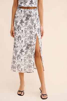 Kourt Silvie Midi Skirt