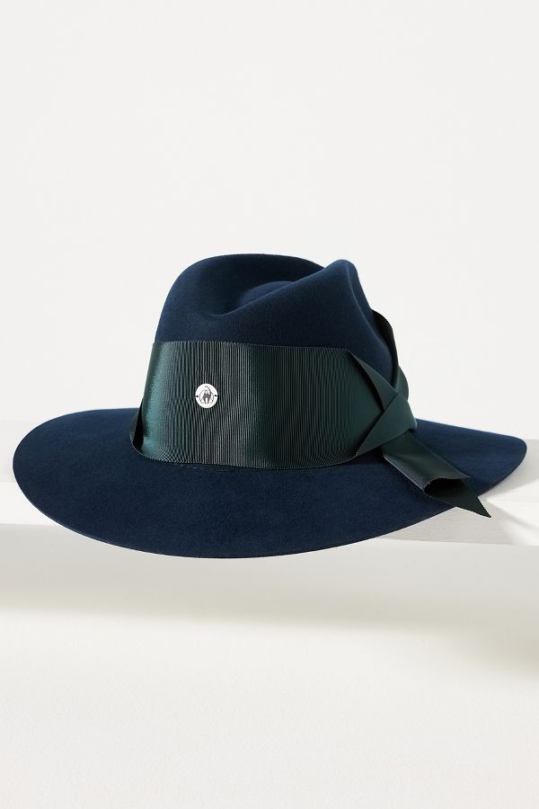 Slide View: 2: Freya Gardenia Thick Ribbon Fedora