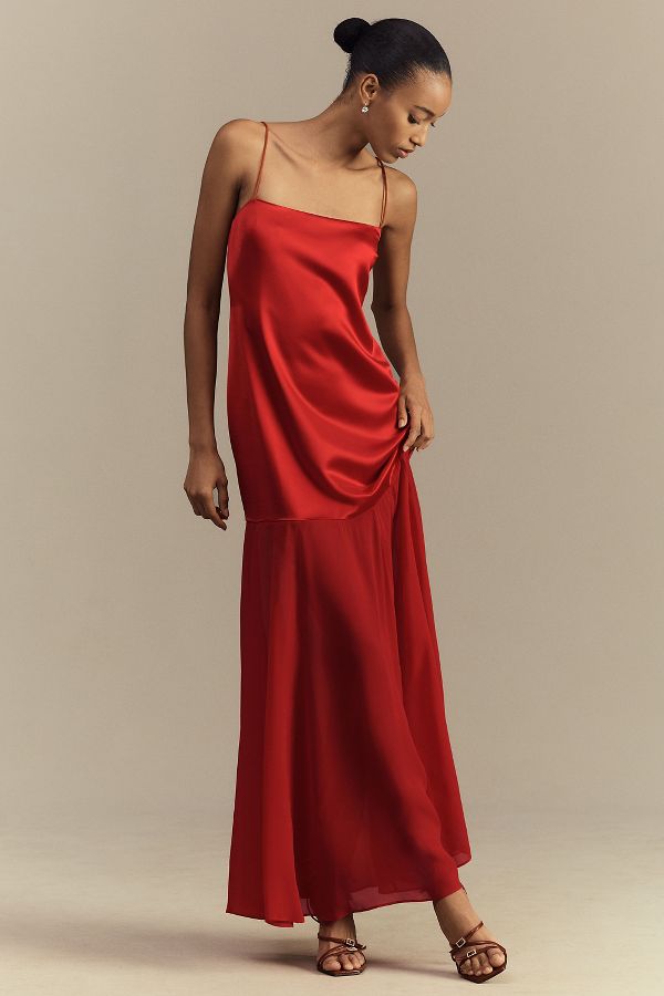 Slide View: 4: Shona Joy Moraya Drop-Waist Maxi Dress