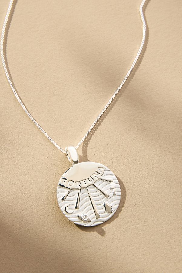 Slide View: 2: Jennifer Zeuner Jewelry Fortuna Pendant Necklace