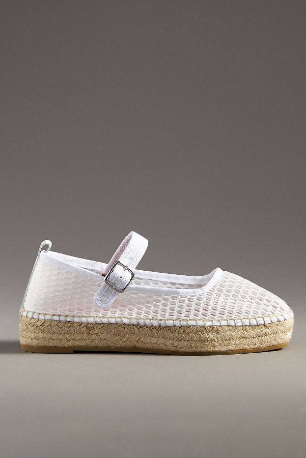 Slide View: 1: Maeve Netted Mary Jane Flats