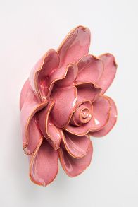 Slide View: 2: Ceramic Gardenia Wall Flower