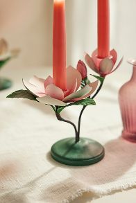 Slide View: 2: Pink Magnolia Taper Holder