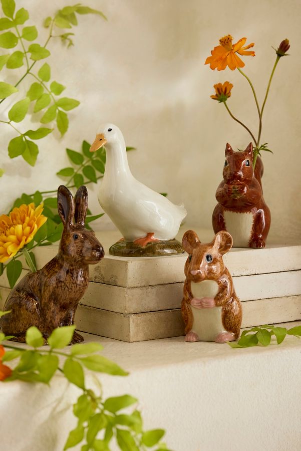 Slide View: 2: Quail Ceramics Field Mouse Bud Vase