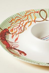 Slide View: 2: Nathalie Lete By the Sea Melamine Chip & Dip Platter