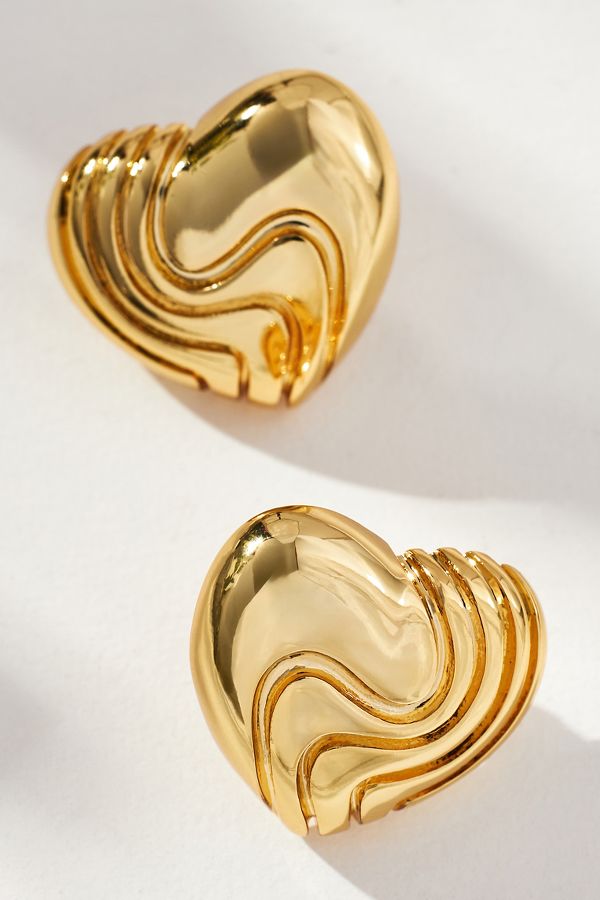 Slide View: 1: Logan Tay Swivel Love Post Earrings