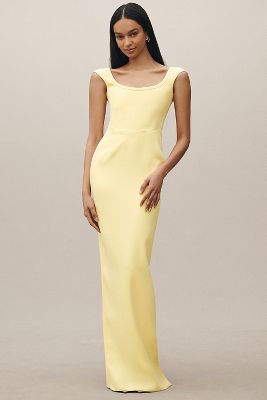 SAU LEE Brooke Column Gown