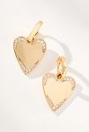 Thumbnail View 3: Crystal Heart Huggie Hoop Earrings