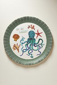 Slide View: 1: Nathalie Lete By the Sea Melamine Dinner Plate